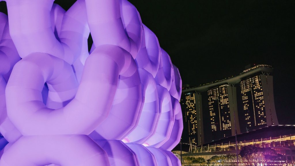 The Art of Dreams by Porche; "Remember Your Dreams" by Cyril Lancelin at Marina Bay Sands during Singapore Art Week